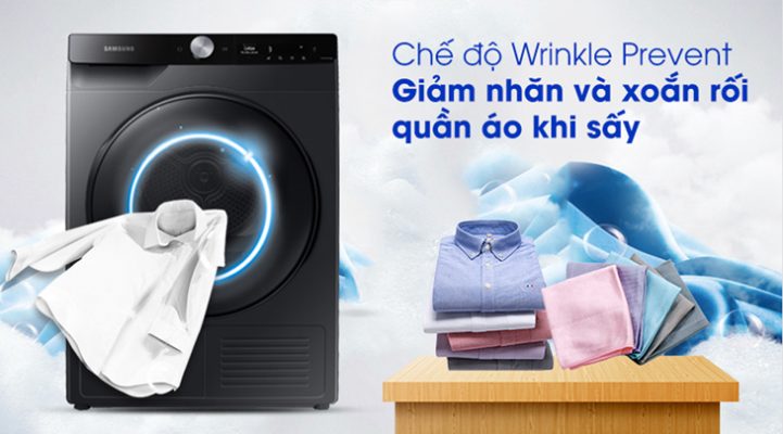 1.5. Công nghệ Wrinkle Prevent chống nhăn quần áo