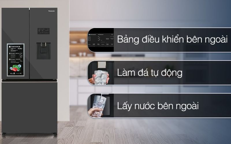 Bảng báo giá tủ lạnh Panasonic mới nhất, đầy đủ các model 18 Tủ lạnh Panasonic Inverter 495 lít NR-CW530XMMV
