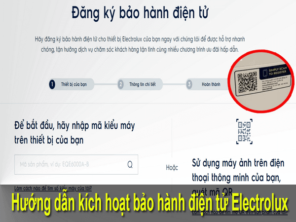 6. Hướng dẫn cách kích hoạt chính sách bảo hành đối với máy lạnh Electrolux