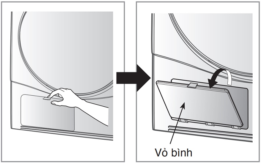 Cách vệ sinh bình ngưng máy sấy ngưng tụ LG