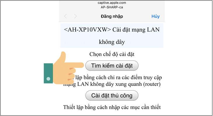 2. Hướng dẫn thao tác điều khiển máy lạnh Sharp bằng điện thoại thông qua Wifi