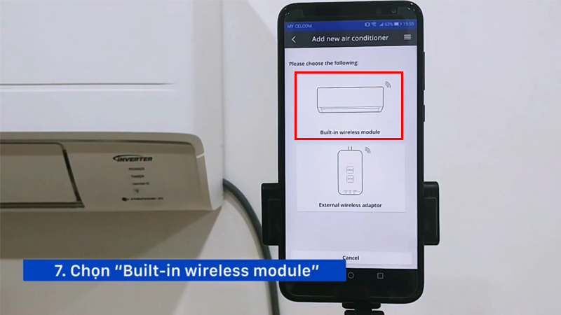 3.2. Cách kết nối điện thoại với máy lạnh Panasonic