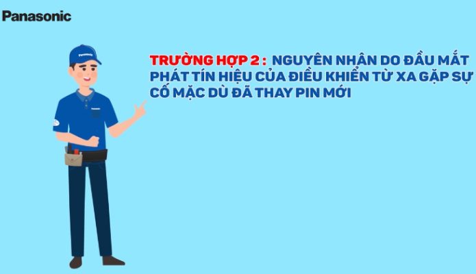 1.2.1. Đầu mắt phát tín hiệu của điều khiển máy lạnh gặp sự cố