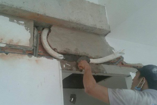 1.1. Lắp đặt khi nhà còn đang xây