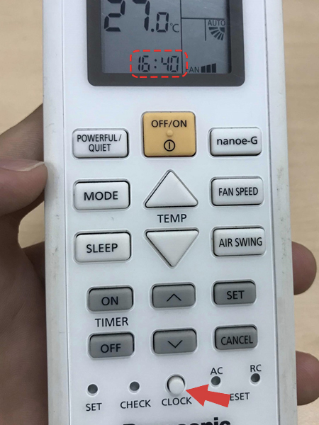 6.5. Hướng dẫn cách hẹn giờ điều hòa Panasonic