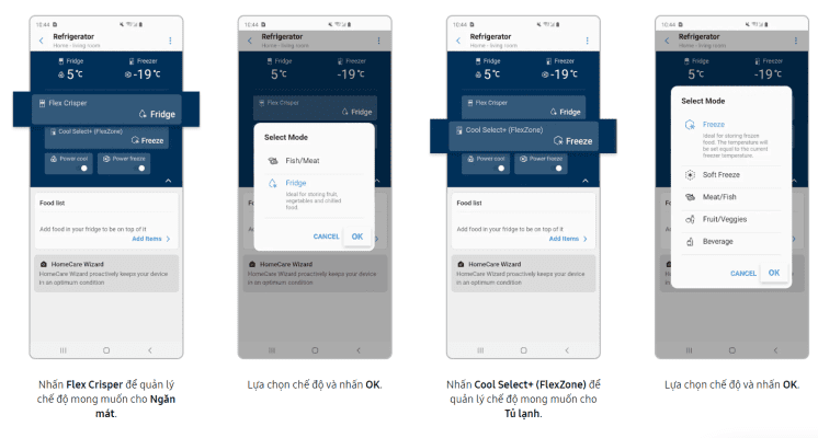 3.2. Chọn Chế độ
