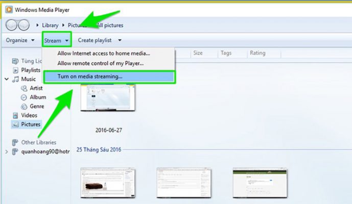 Kết nối bằng DLNA