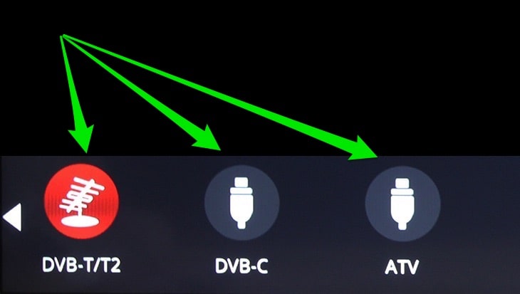 Tại đây, bạn có thể chọn kết nối mà bạn muốn như kênh Analog, kênh Digital, kênh DVB-T2, DVB-C,...