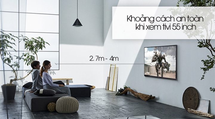 Kích thước tivi Sony 55 inch hiện nay【Chính xác nhất】 3 4. Diện tích phòng và khoảng cách xem tivi Sony 55 inch phù hợp