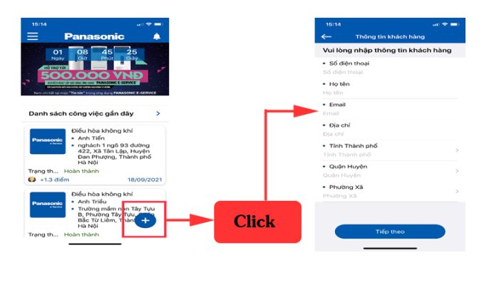 1.4. Hướng dẫn kích hoạt bảo hành điều hòa Panasonic trên App E-service