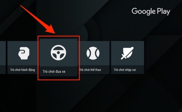 Chọn thể loại game muốn chơi trên tivi TCL