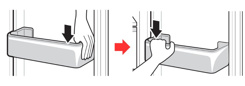 Cách tháo lắp tủ lạnh LG | Ngăn đá, ngăn rau, giỏ cửa 5 lắp giỏ cửa tủ lạnh LG