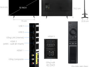 Top 5 Tivi Samsung giá dưới 10 triệu đáng mua nhất hiện nay 20 Smart Tivi Samsung 4K Crystal UHD 50 inch UA50AU8100