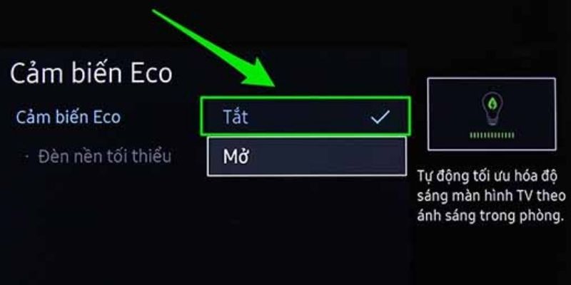 Do tivi Samsung có tính năng cảm biến