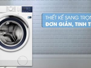 Máy giặt 8 kg sở hữu thiết kế sang trọng tinh tế, đơn giản