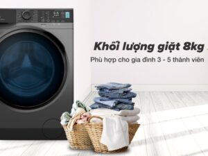 Máy giặt Electrolux EWF8024P5SB thiết kế hiện đại sang trọng