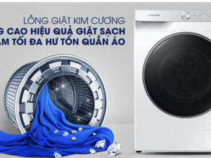Lồng giặt kim cương nâng cao hiệu quả giặt sạch, giảm hư tổn quần áo