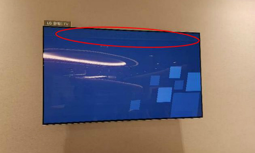 3. Hiện tượng lỗi burn-in (lưu hình ảnh) trên tivi Oled