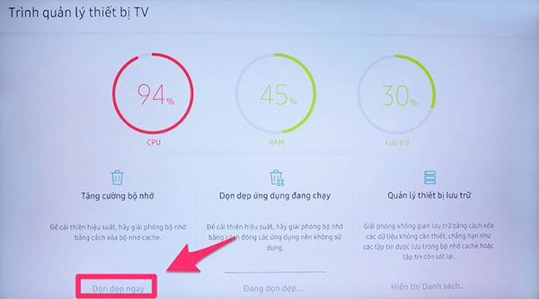 Smart tivi Samsung 2019 chạy chậm, lag và cách khắc phục đơn giản nhất ngay tại nhà