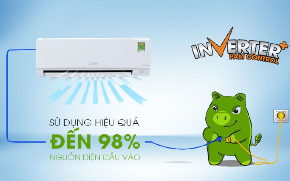 Máy lạnh Mitsubishi Tiết kiệm điện tối đa, vận hành bền bỉ và êm ái