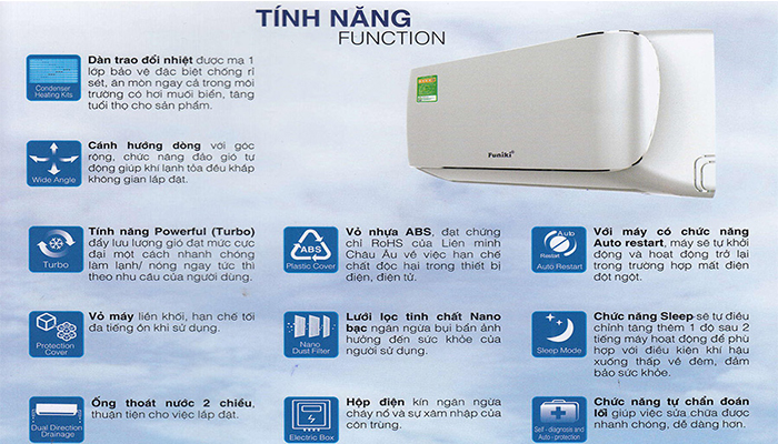 Ưu và nhược điểm của điều hoà Funiki