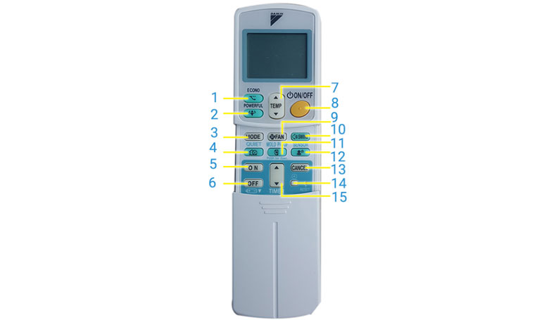3. Cách sử dụng điều khiển Daikin 2 chiều máy lạnh