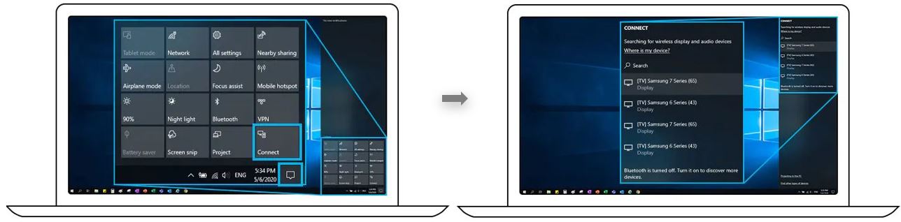 Cách sử dụng truy cập từ xa Tivi Samsung【Chi tiết】 5 4. Hướng dẫn kết nối từ xa TV Samsung bằng cách chia sẻ màn hình