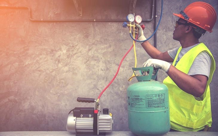 Máy lạnh có mùi gas khó chịu 