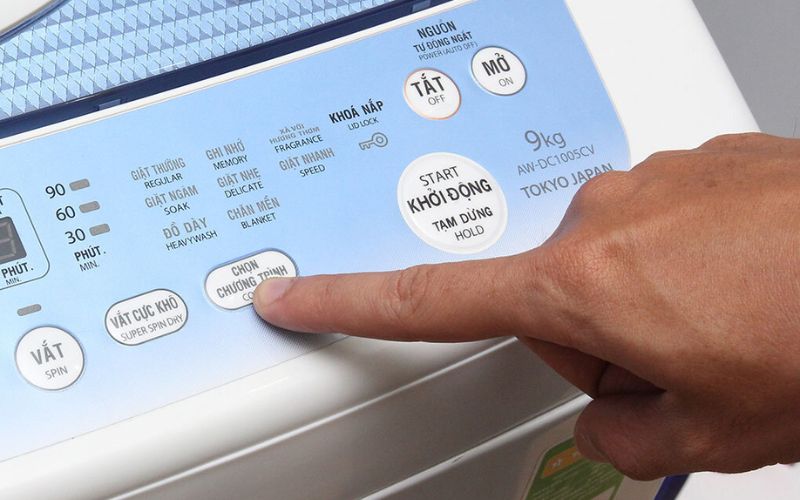 Cách tắt khóa trẻ em máy giặt Toshiba