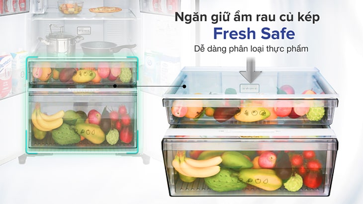 5. Ngăn đựng rau củ Fresh Safe