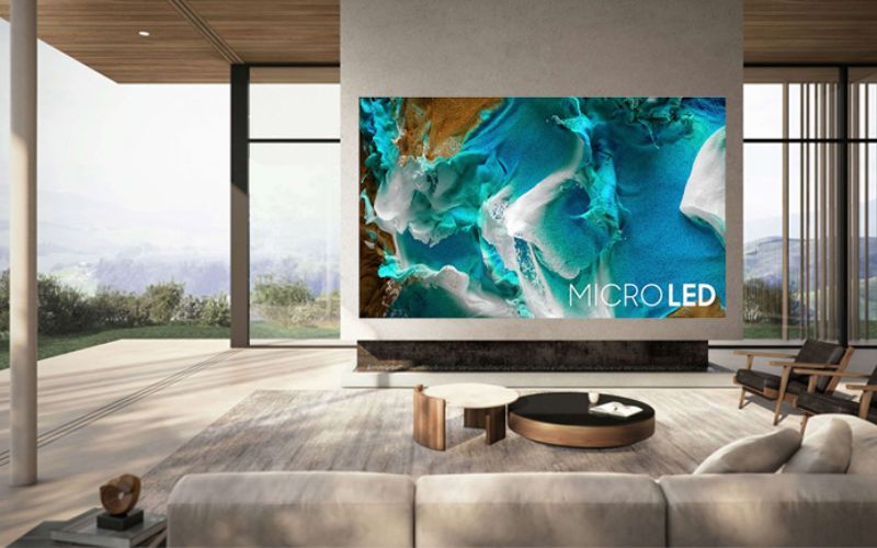Top 3 Tivi Samsung 100 inch giá rẻ, bán chạy nhất 2 Smart Tivi The Wall Micro LED Samsung 4K 110 Inch MNA110MS1A