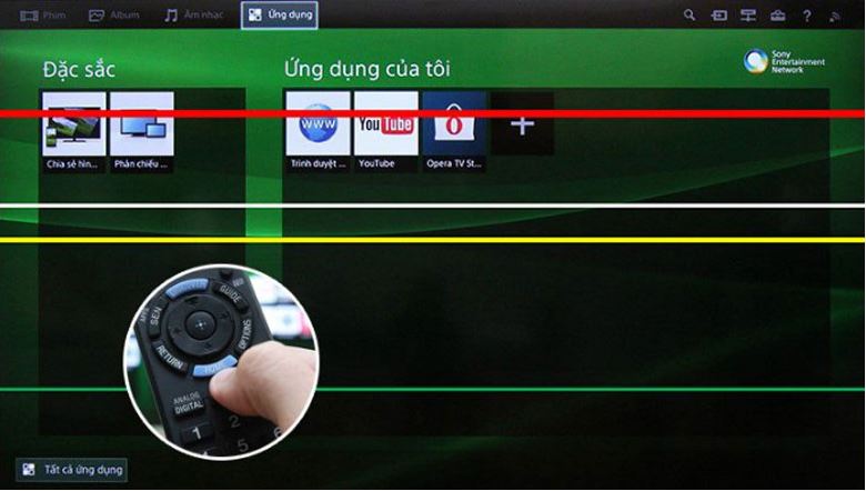 2. Hướng dẫn khắc phục màn hình tivi Samsung bị sọc ngang
