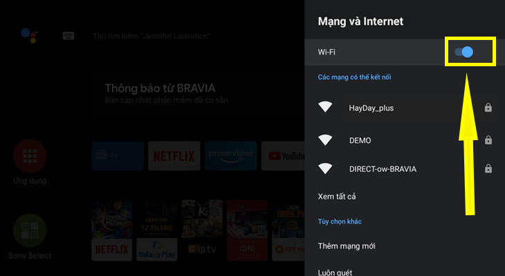 Tivi Sony 32 inch kết nối wifi được không? Hướng dẫn kết nối 4 2. Hướng dẫn chi tiết các bước kết nối tivi Sony 32 inch với mạng Wifi