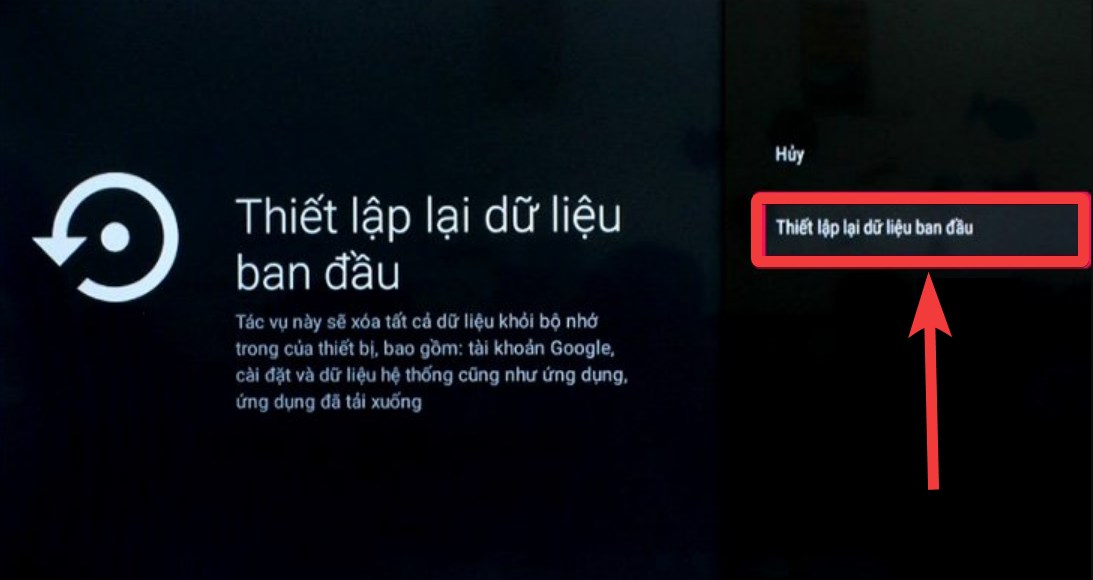 Do tivi bị lỗi phần mềm