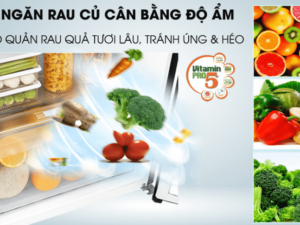 5. Tủ lạnh Inverter LG chứa ngăn rau quả giúp cân bằng độ ẩm