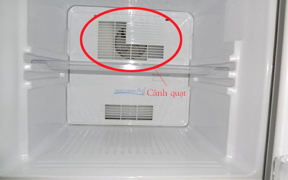 Cánh quạt bị khô dầu mỡ