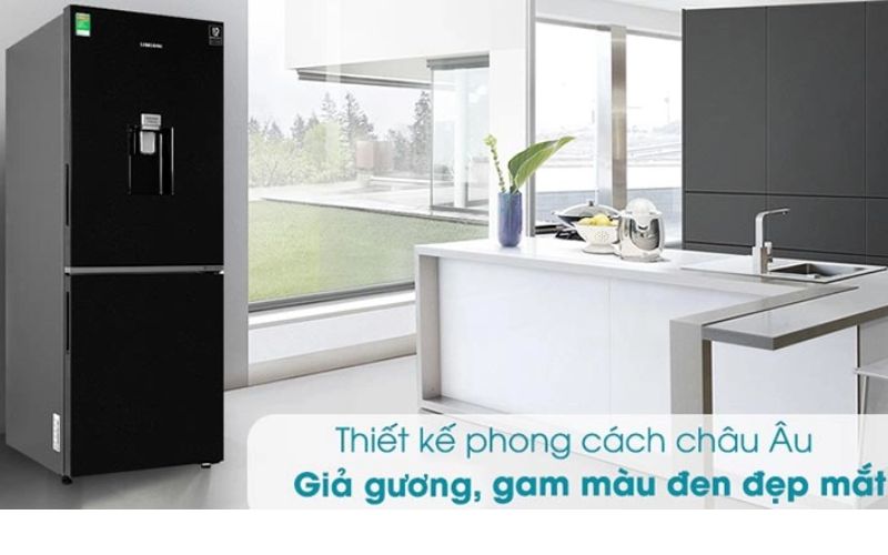 Tủ lạnh 2 cánh màu đen