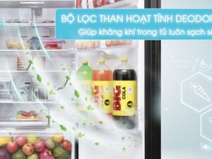 6. Khử mùi kháng khuẩn hiệu quả nhờ bộ lọc than hoạt tính trên tủ lạnh RB27N4010S8 SV