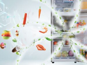 Với bộ lọc được tích hợp trên cánh quạt, tủ lạnh Samsung RT22FARBDSA sẽ thanh trùng và lọc sạch mùi hôi