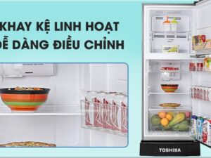 6. Khay kệ linh hoạt, dễ dàng thay đổi không gian lưu trữ thực phẩm theo nhu cầu
