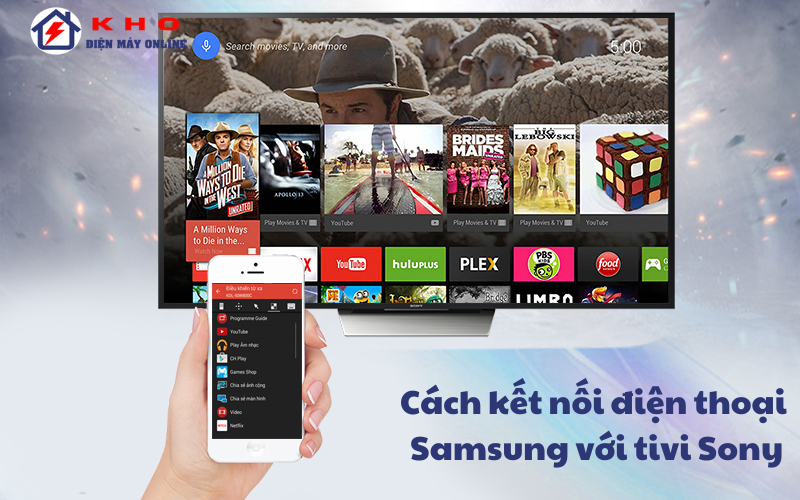 cach ket noi dien thoai samsung voi tivi sony