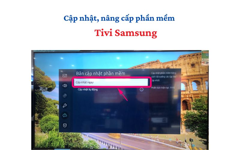 cap nhat phan mem tren tivi samsung