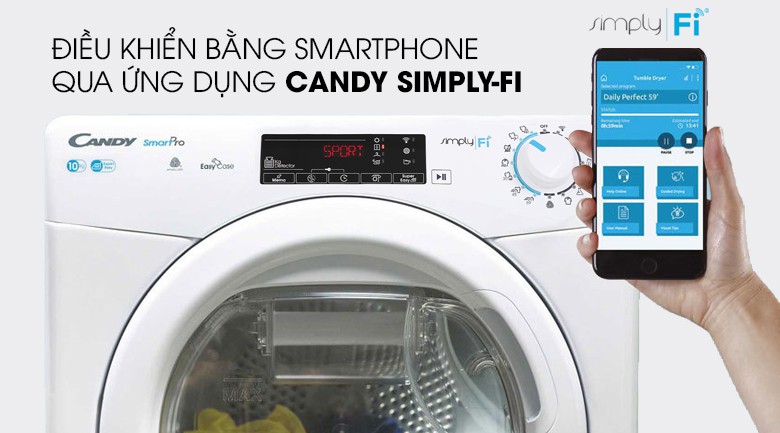 huong dan dieu khien may say candy bang dien thoai 1