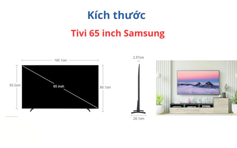 kich thuoc tivi 65 inch samsung