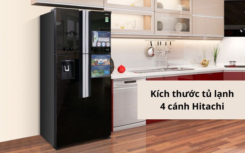 kich thuoc tu lanh hitachi 4 canh