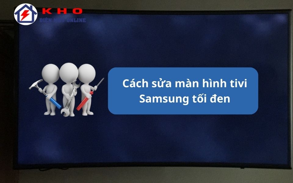 man hinh tivi samsung bi toi den