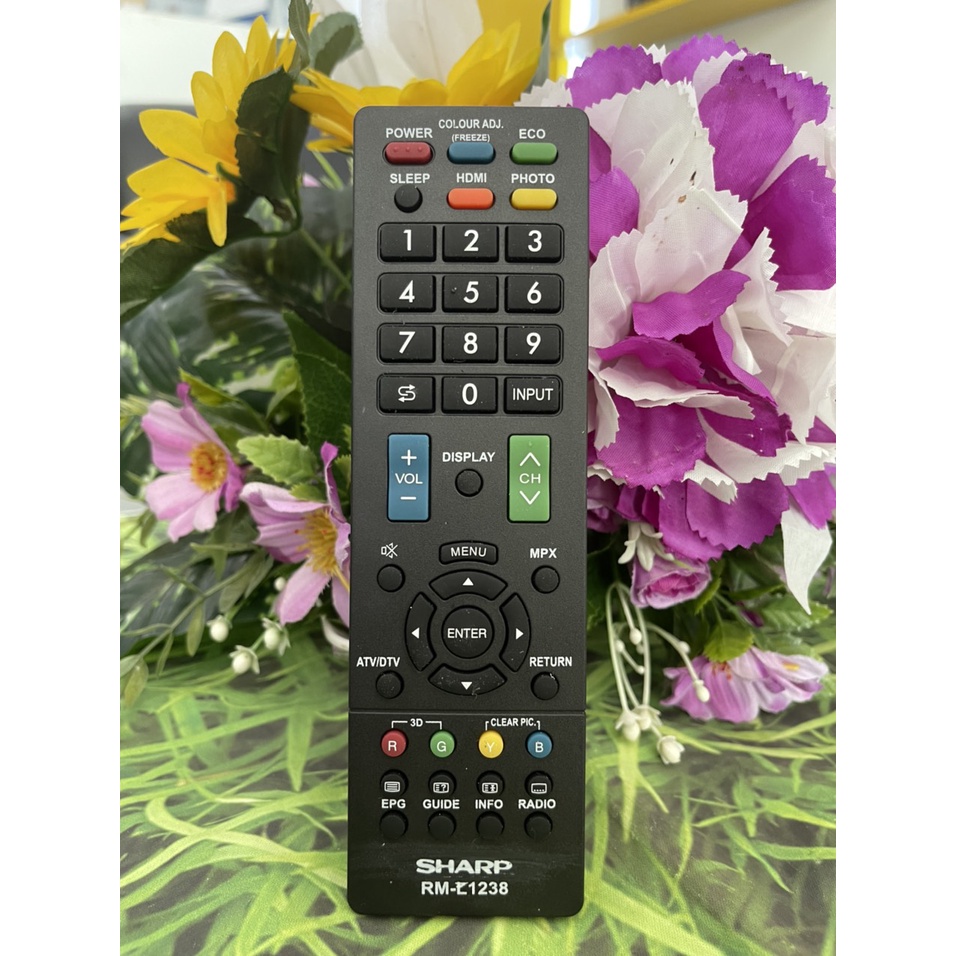 su dung dieu khien remote tivi sharp 17