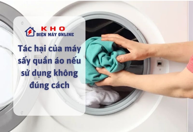 tac hai cua may say quan ao neu su dung khong dung cach