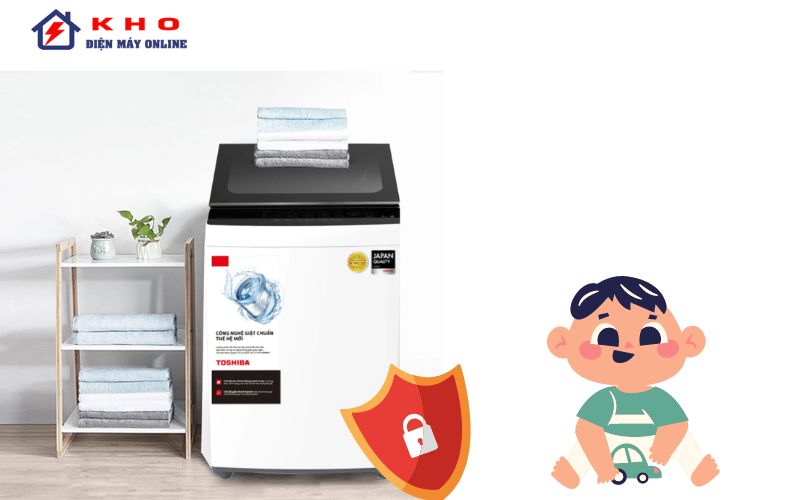 tat khoa tre em may giat toshiba