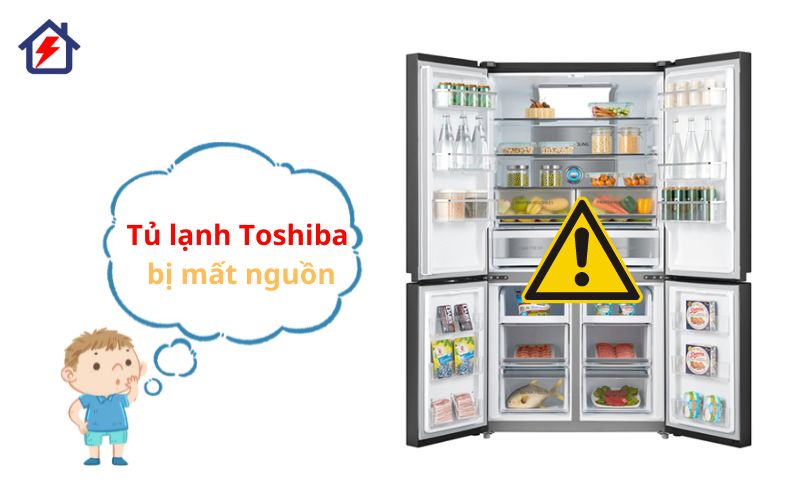 tu lanh toshiba inverter bi mat nguon